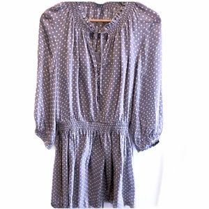 Club Monaco Silk Polkadot Dress